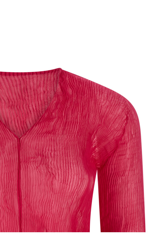 'Chiffon Twist 1' top Fuchsia