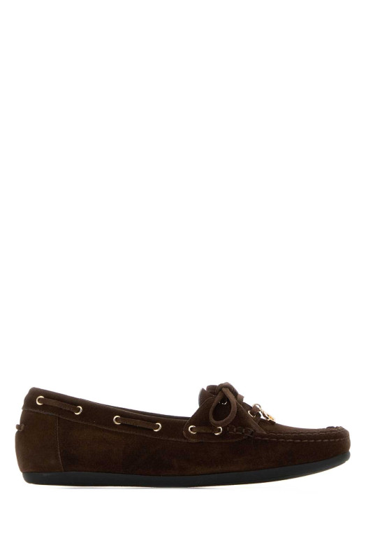 Dark brown suede Flippy loafers SALVATORE FERRAGAMO (01L0887905671C)