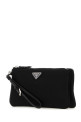 Black nylon clutch Black PRADA (1MB0452DMV)