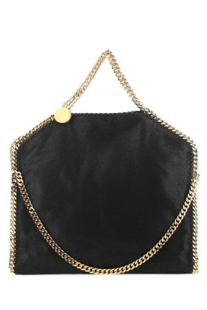 Falabella 3-Chain Bag Eco Saggy Deer W/Gold Chain Black STELLA McCARTNEY (234387W9355)