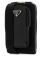 Black nylon and leather phone case Black PRADA (2ZT060789)