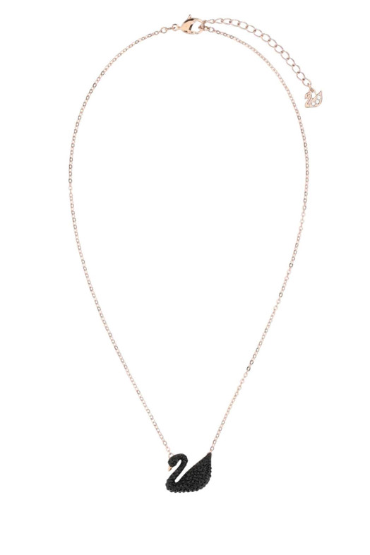 Pink gold metal Swan necklace SWAROVSKI (5204134)
