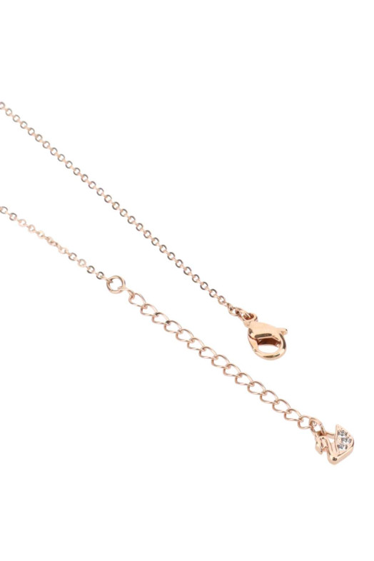 Pink gold metal Swan necklace SWAROVSKI (5204134)