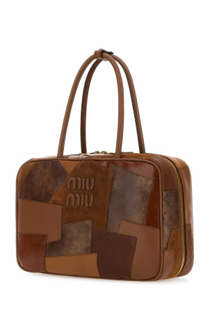 Multicolor leather shopping bag MIU MIU (5BB117VMLN2CRI)