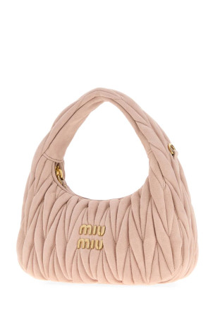 Pastel pink suede handbag MIU MIU (5BC125VOOYAB7O)