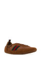 Caramel fabric and suede Gucci Shift sneakers GUCCI (857963AAF1Z)