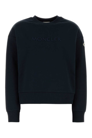 Black cotton sweatshirt Blue MONCLER (8G0001689A1K)