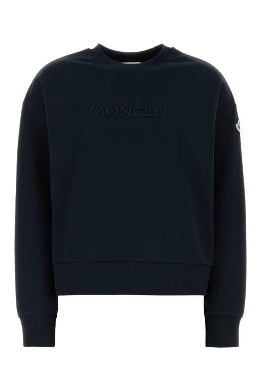 Black cotton sweatshirt Blue MONCLER (8G0001689A1K)