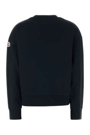 Black cotton sweatshirt Blue MONCLER (8G0001689A1K)