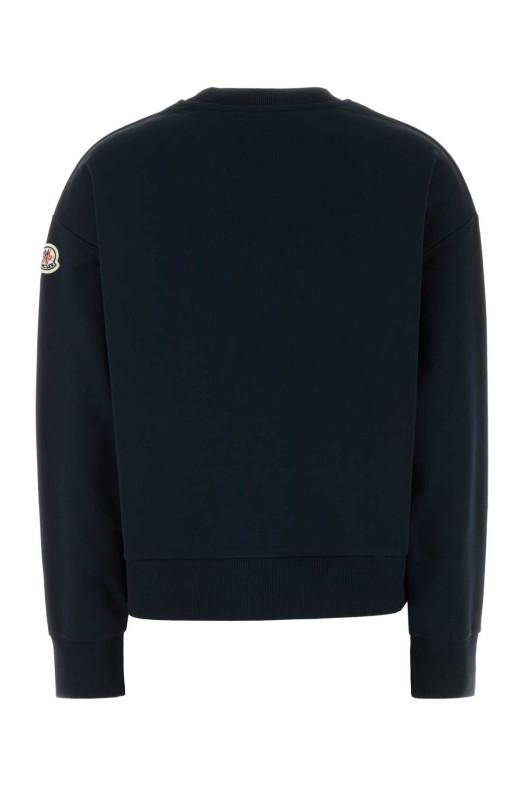 Black cotton sweatshirt Blue MONCLER (8G0001689A1K)