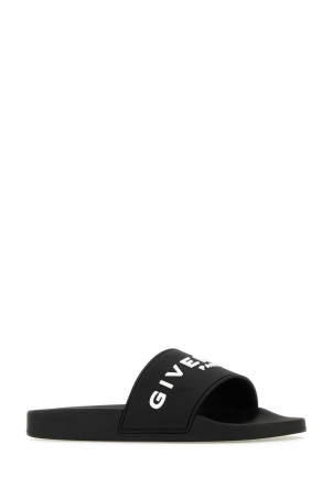 Black rubber slippers GIVENCHY (BH301TH1H4)