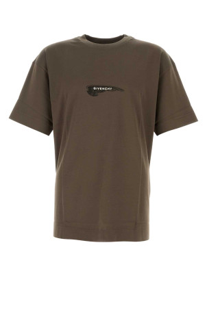 Khaki cotton t-shirt GIVENCHY (BM71JA3YN1)