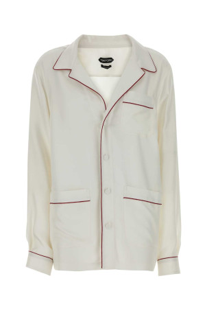 White silk shirt TOM FORD (CA3335FAX1717)