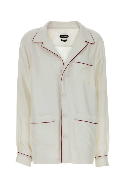 White silk shirt TOM FORD (CA3335FAX1717)