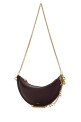 Aubergine leather mini Halfmoon shoulder bag CHLOE (CHC25WP124P80)