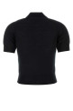 Black wool polo shirt AMI (FPL439KN0039)
