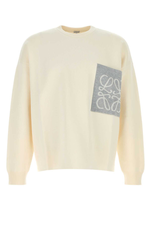Ivory cotton blend sweater LOEWE (H526Y14KLS)