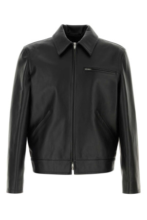 Black leather jacket JIL SANDER (J22SW0101J07227)