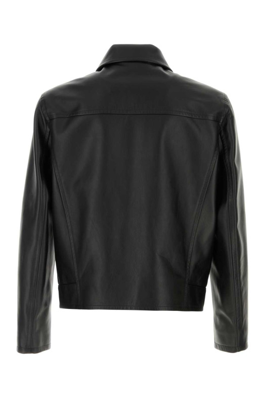 Black leather jacket JIL SANDER (J22SW0101J07227)