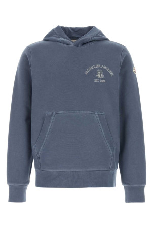 Air force blue cotton sweatshirt MONCLER (L10918G0001289BAZ)