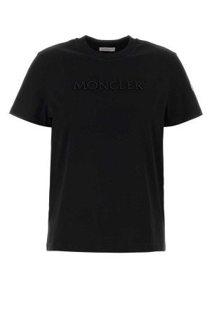Black cotton t-shirt Black MONCLER (L10938C0002189AUO)