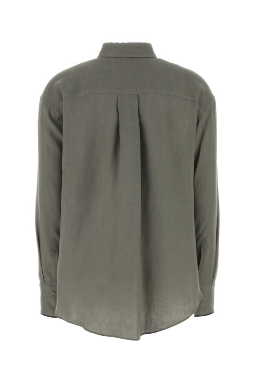 Sage green linen shirt BRUNELLO CUCINELLI (MA698MQ906)