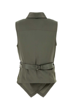 Sage green satin vest BRUNELLO CUCINELLI (MB179EG906)
