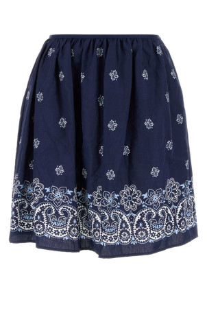 Printed poplin skirt MIU MIU (MG2425SOOO17X0)