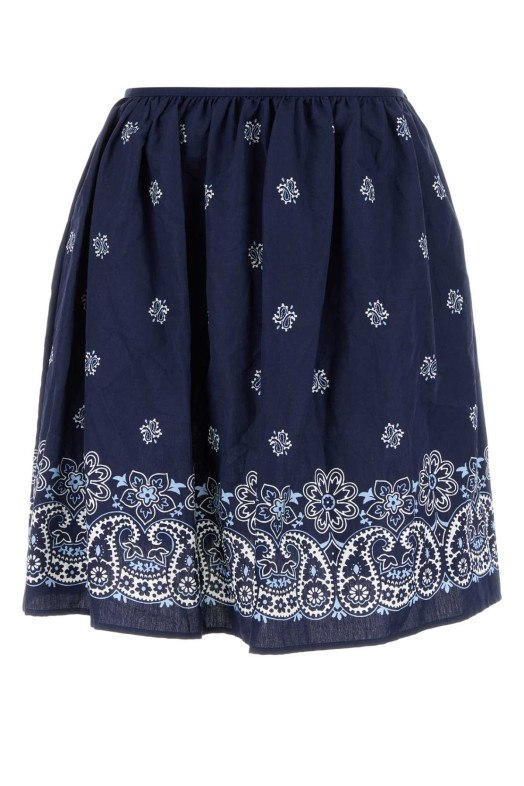 Printed poplin skirt MIU MIU (MG2425SOOO17X0)