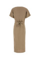 Cappuccino jersey dress BRUNELLO CUCINELLI (MH126AHG41)