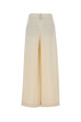 Ivory viscose blend wide-leg pant BRUNELLO CUCINELLI (MH126P9207)