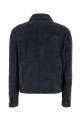 Navy blue suede jacket BRUNELLO CUCINELLI (MPCAI7429)