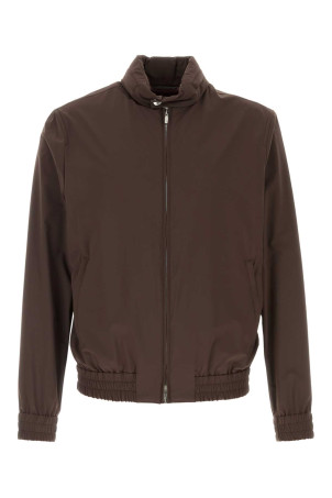 Chocolate stretch nylon jacket BRUNELLO CUCINELLI (MZ4266525)