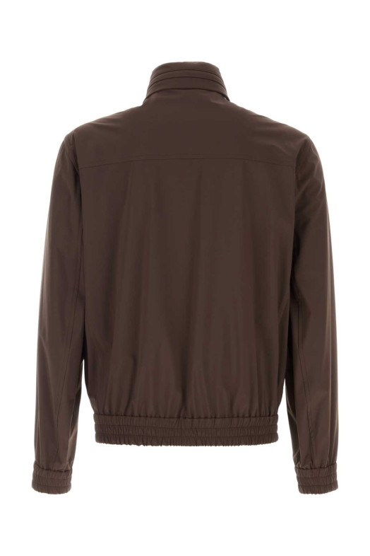 Chocolate stretch nylon jacket BRUNELLO CUCINELLI (MZ4266525)