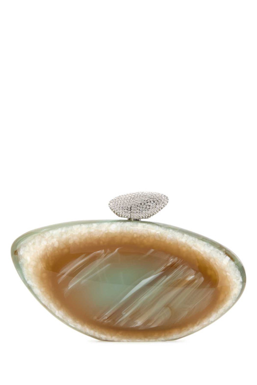 Printed PVC Armonia clutch BENEDETTA BRUZZICHES (0002099)