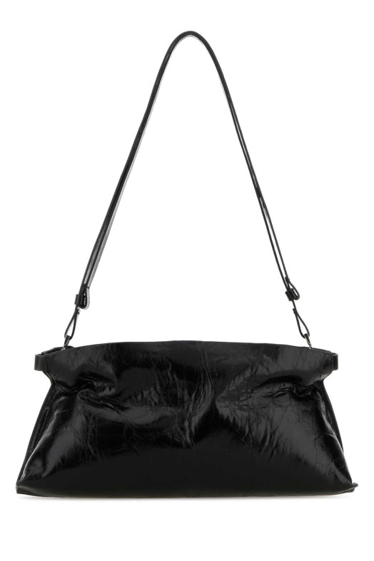 Black leather Mame shoulder bag Multicolor BENEDETTA BRUZZICHES (0118052)