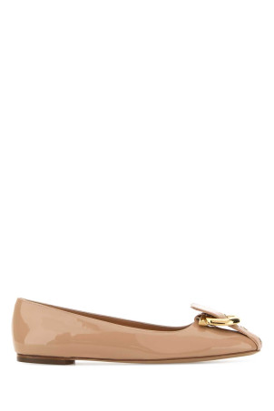 Skin pink leather Oxide ballerinas Beige SALVATORE FERRAGAMO (01K9897902531C)