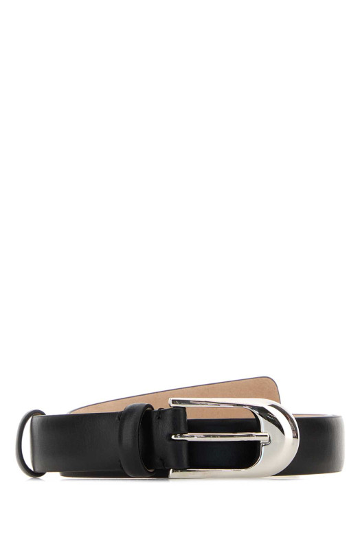 Black leather belt Multicolor KHAITE (10104763L763)