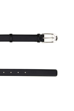 Black leather belt Multicolor KHAITE (10104763L763)