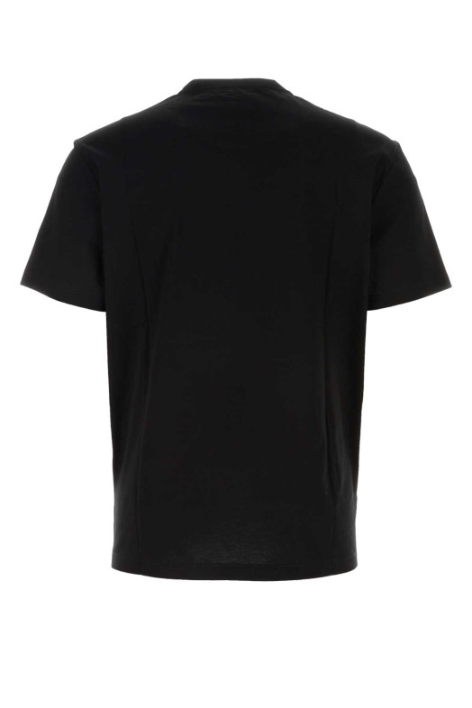 Black cotton t-shirt VERSACE (10106411A07700)