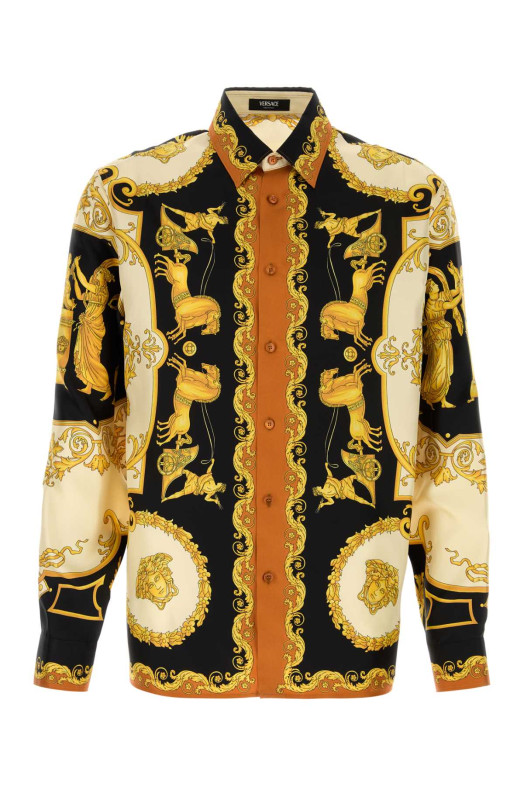 Printed silk shirt VERSACE (10194381A16096)