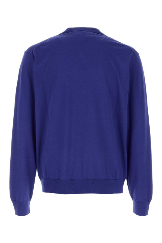 Blue silk blend sweater VERSACE (10221411A12273)