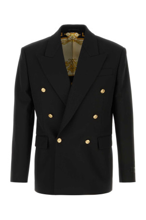 Black wool blazer VERSACE (10221921A16732)
