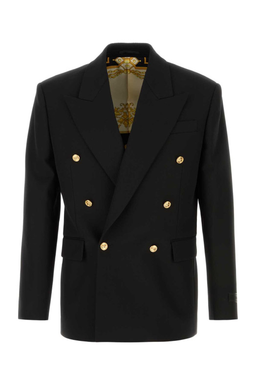 Black wool blazer VERSACE (10221921A16732)