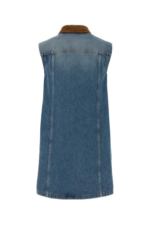 Denim mini dress VERSACE (10226951A16751)