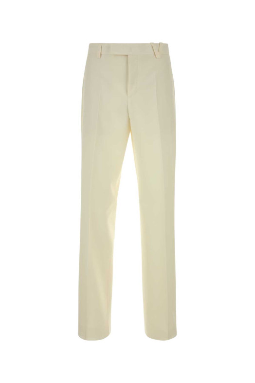 Ivory wool blend pant VERSACE (10228191A16729)