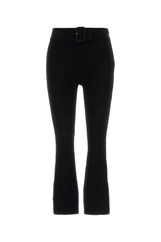 Black knit capri pant COURREGES (126MPA677FI0001)
