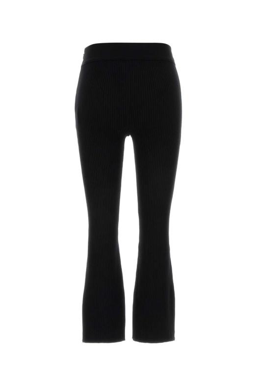 Black knit capri pant COURREGES (126MPA677FI0001)
