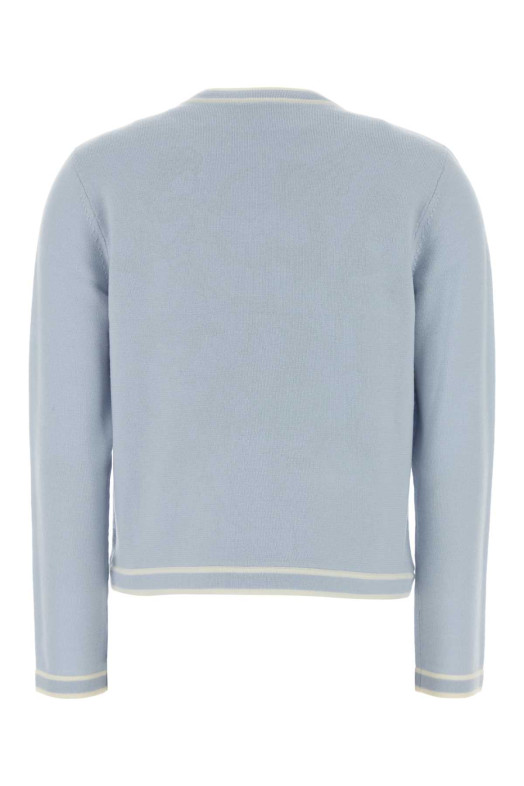 Pastel light blue wool cardigan TORY BURCH (146098)