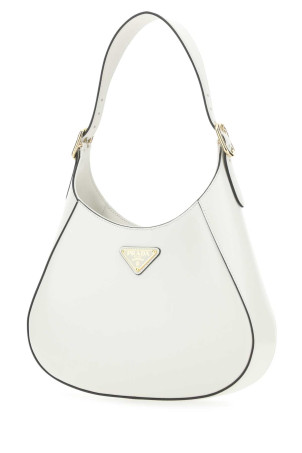 White leather Cleo shoulder bag PRADA (1BC1792A3A)